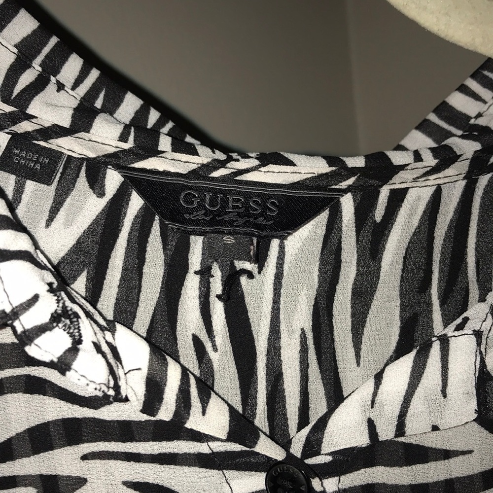 Guess Zebra Button Down - image 2